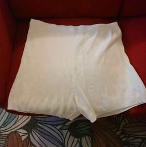 JCrew White Knit Shorts